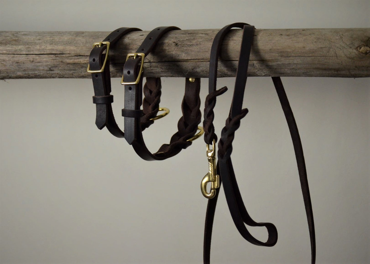 Halsband Cooper gevlochten - 100% leer