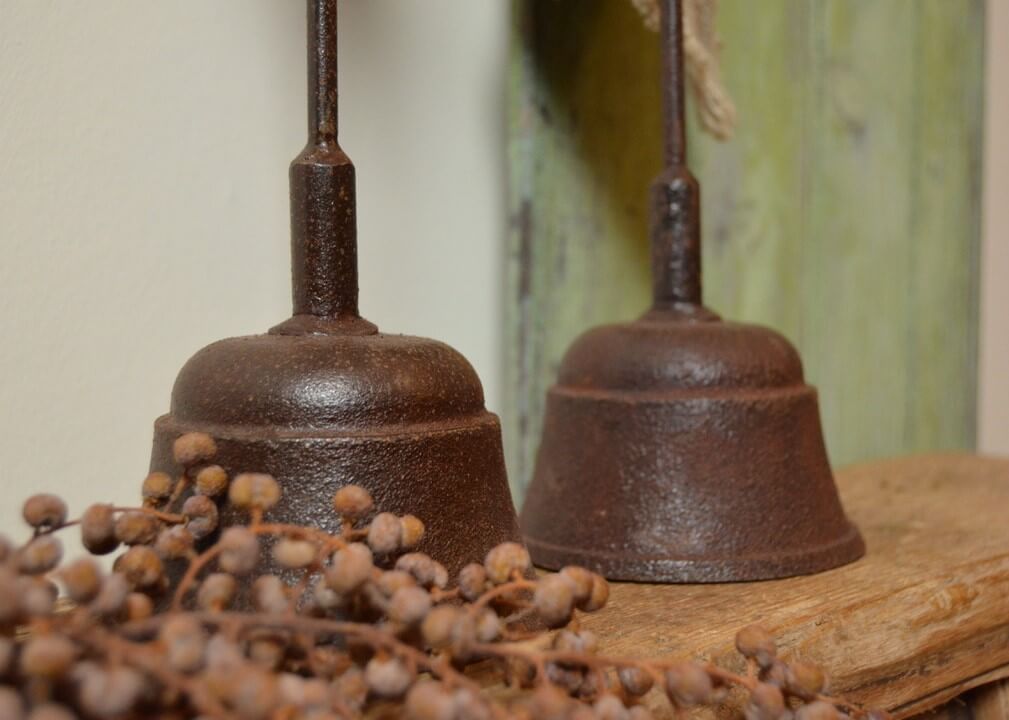 Stoere ijzeren tafel kandelaar #2