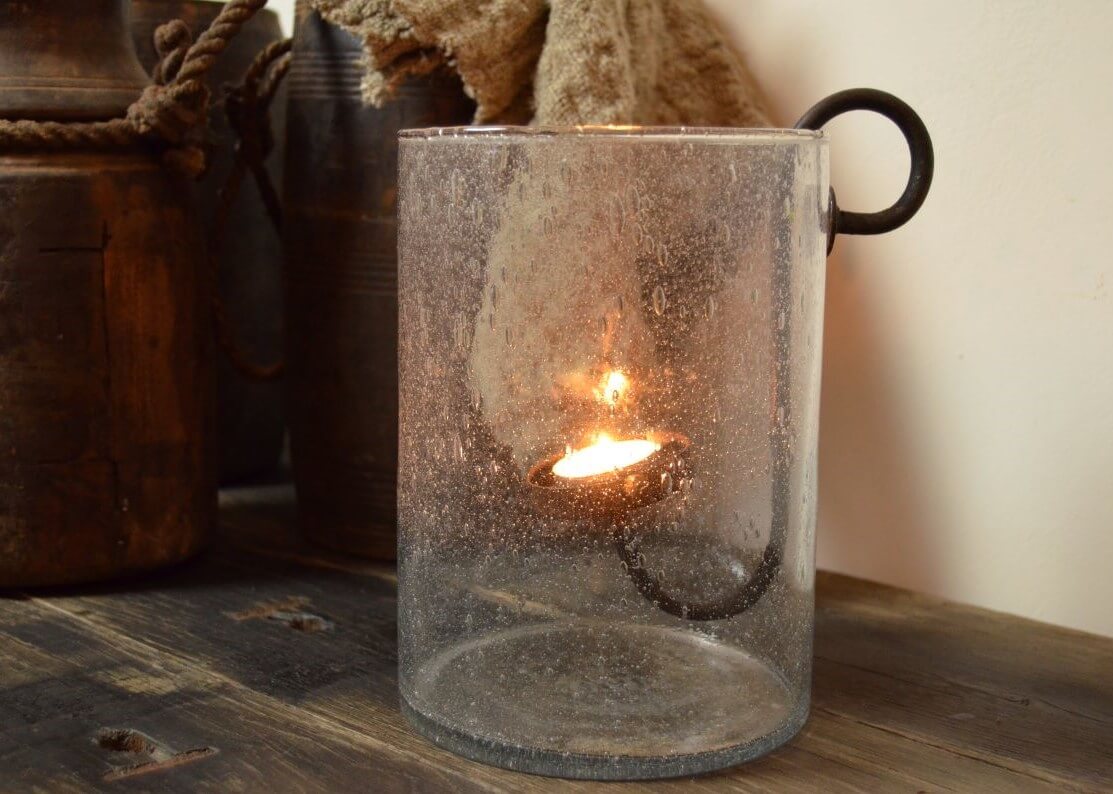 Ijzeren glashaak voor waxinelichtje M